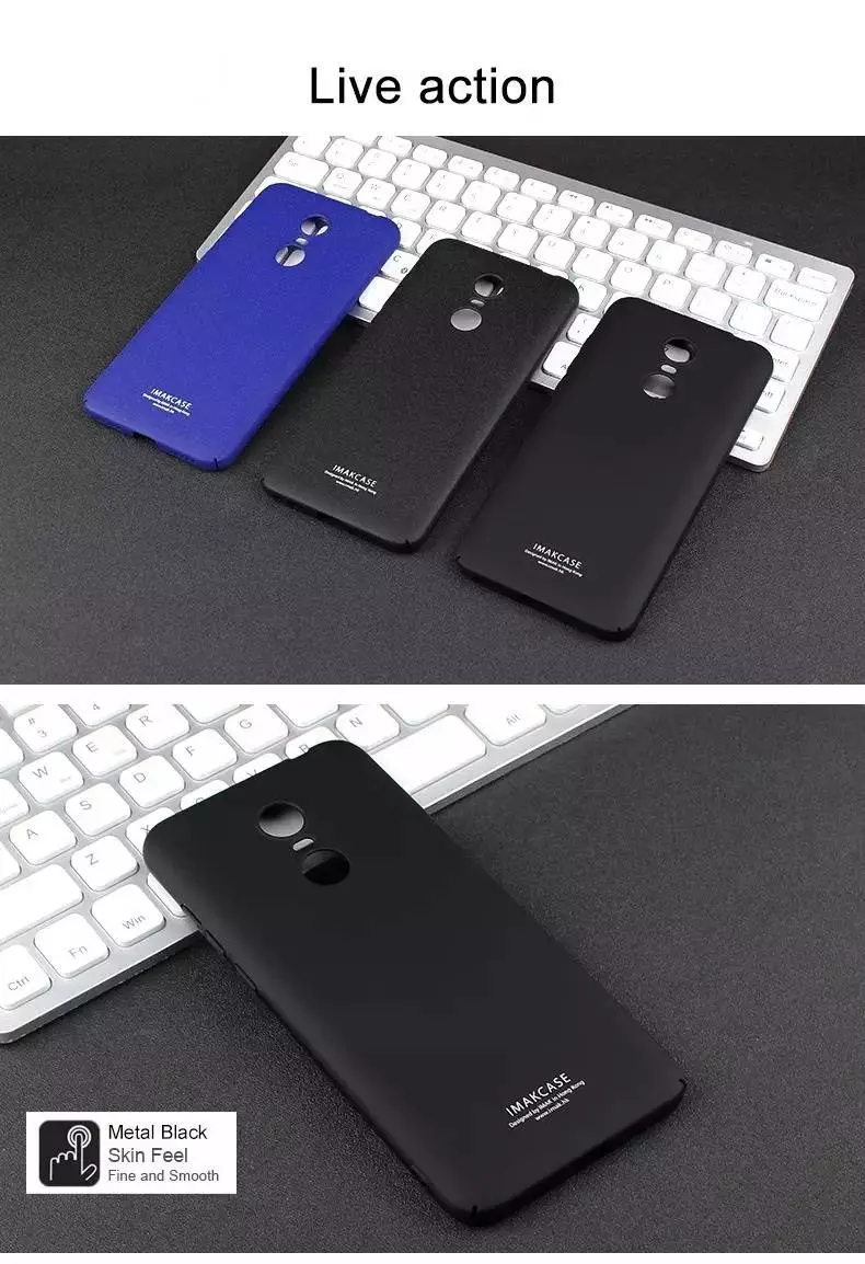 Чехол бампер Imak Cowboy Shell Series для Xiaomi Redmi 5 Glossy Black (Глянцевый Черный)