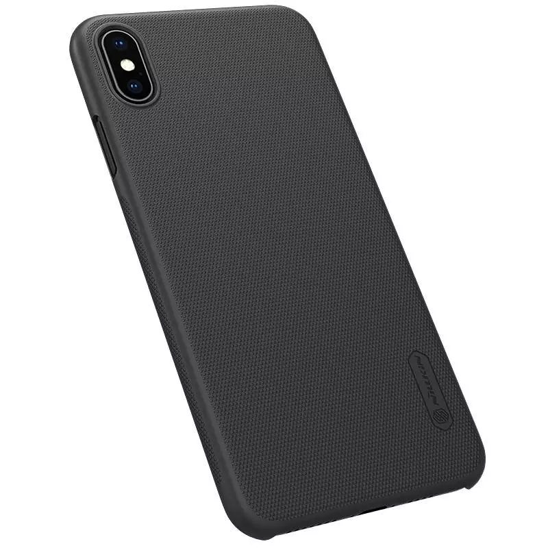 Чехол бампер Nillkin Super Frosted Shield для iPhone Xs Max Black (Черный)