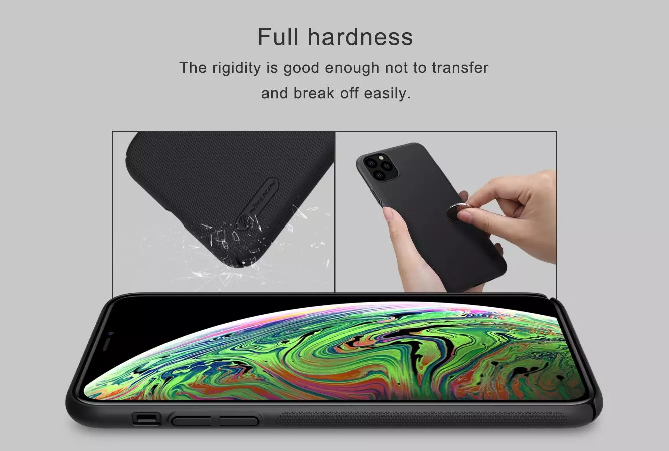 Чехол бампер Nillkin Super Frosted Shield для Apple iPhone 11 Pro Max Blue (Синий)