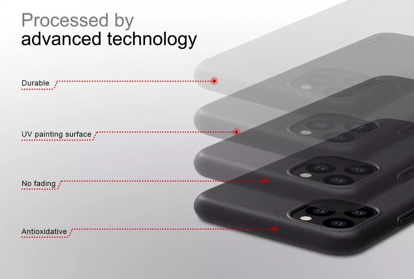 Чехол бампер Nillkin Super Frosted Shield для Apple iPhone 11 Pro Max Blue (Синий)