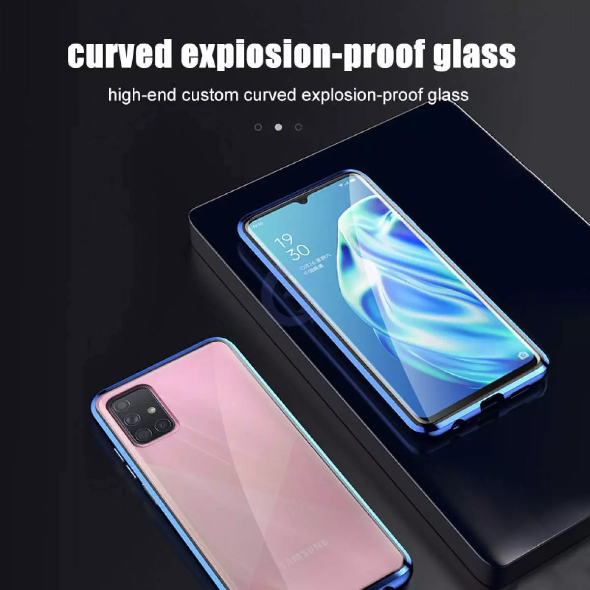 Чехол бампер для Vivo Y31 Anomaly Magnetic 360 With Glass Blue (Синий) Чехол бампер для Vivo Y31 Anomaly Magnetic 360 With Glass Blue (Синий)