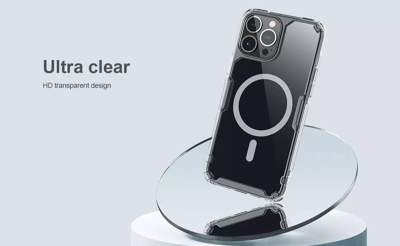 Чехол бампер для iPhone 13 Pro Max Nillkin TPU Nature Pro Magnetic Blue (Синий) 6902048230439 Чехол бампер для iPhone 13 Pro Max Nillkin TPU Nature Pro Magnetic Blue (Синий) 6902048230439