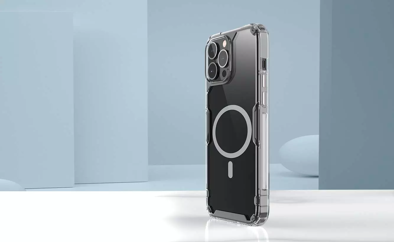 Чехол бампер для iPhone 13 Pro Max Nillkin TPU Nature Pro Magnetic Blue (Синий) 6902048230439 Чехол бампер для iPhone 13 Pro Max Nillkin TPU Nature Pro Magnetic Blue (Синий) 6902048230439