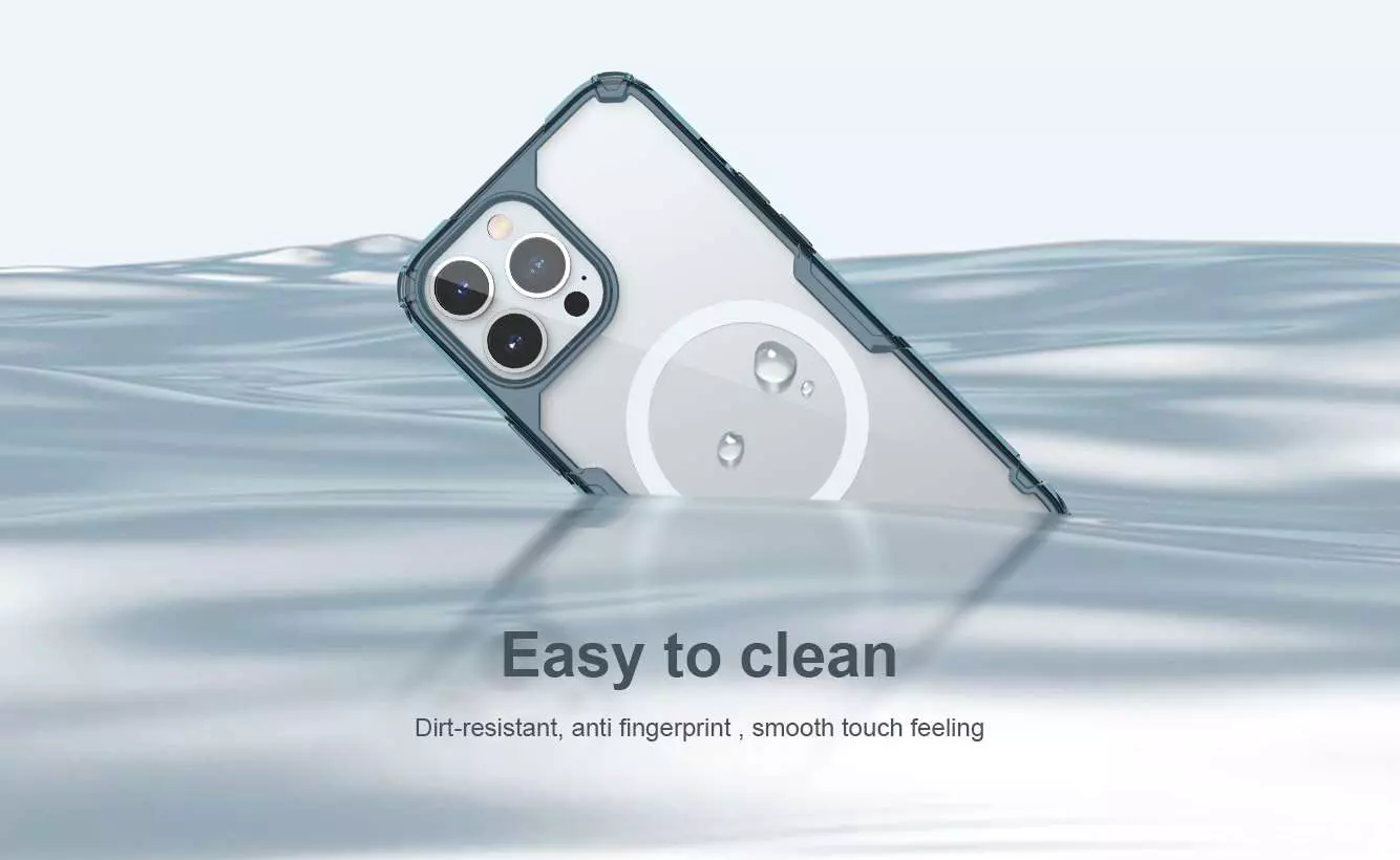 Чехол бампер для iPhone 13 Pro Max Nillkin TPU Nature Pro Magnetic Blue (Синий) 6902048230439 Чехол бампер для iPhone 13 Pro Max Nillkin TPU Nature Pro Magnetic Blue (Синий) 6902048230439