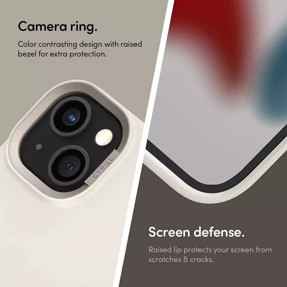 Чехол бампер для iPhone 13 Mini Ciel by Cyril Color Brick Cream (Кремовый) ACS03190 Чехол бампер для iPhone 13 Mini Ciel by Cyril Color Brick Cream (Кремовый) ACS03190