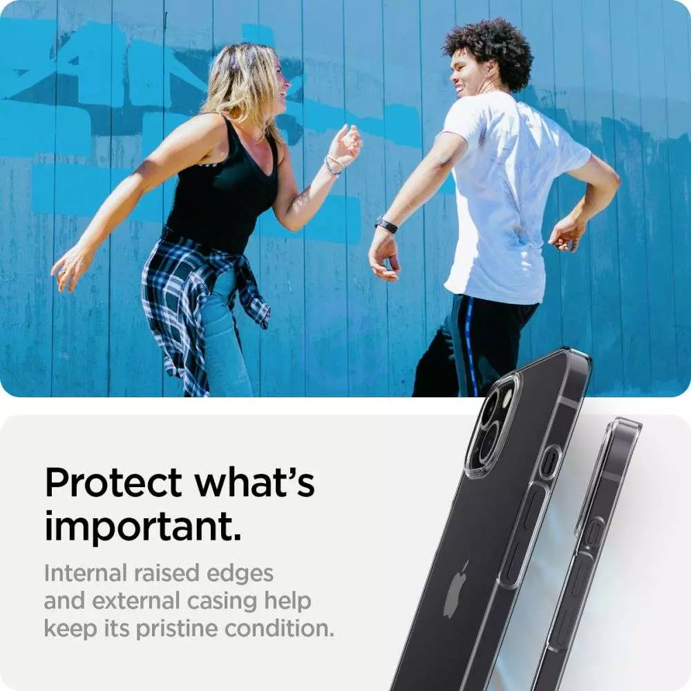 Чехол бампер для iPhone 13 Mini Spigen Air Skin Crystal Clear (Прозрачный) ACS03310