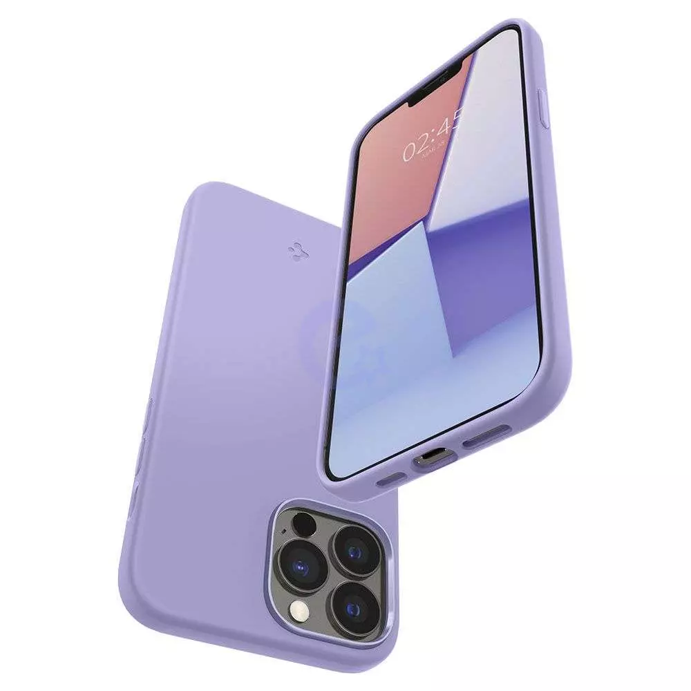 Чехол бампер для iPhone 13 Pro Spigen Silicone Fit Iris Purple (Ирис Фиолетовый) ACS03286