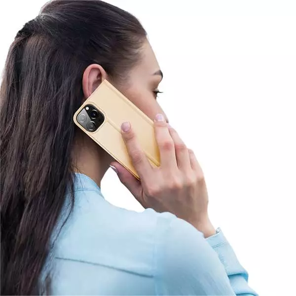 Чехол книжка для iPhone 13 Pro Dux Ducis Skin Pro Rose Gold (Розовое золото) Чехол книжка для iPhone 13 Pro Dux Ducis Skin Pro Rose Gold (Розовое золото)