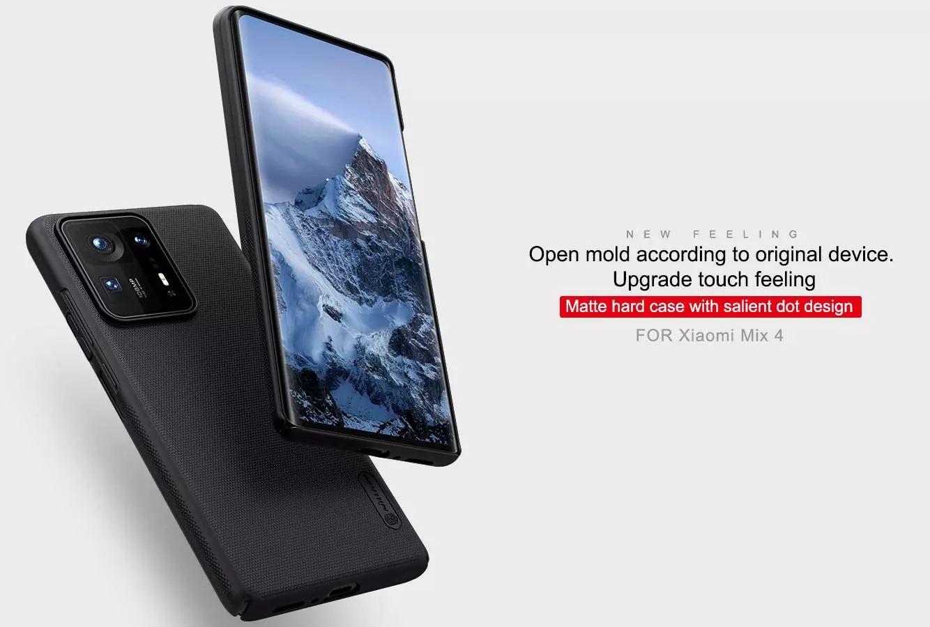 Чехол бампер для Xiaomi Mix 4 Nillkin Super Frosted Shield Blue (Синий) 6902048228856