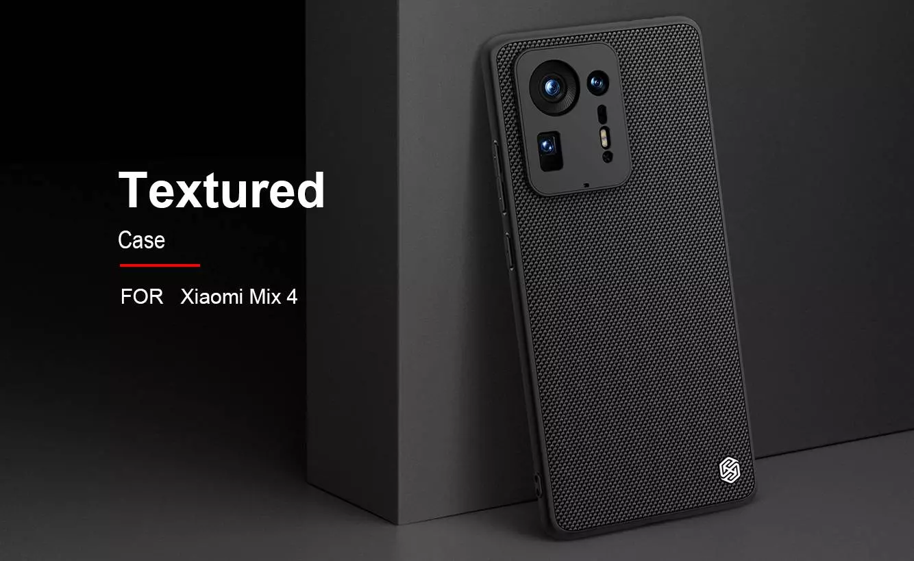 Чехол бампер для Xiaomi Mix 4 Nillkin Textured Black (Черный) 6902048228887