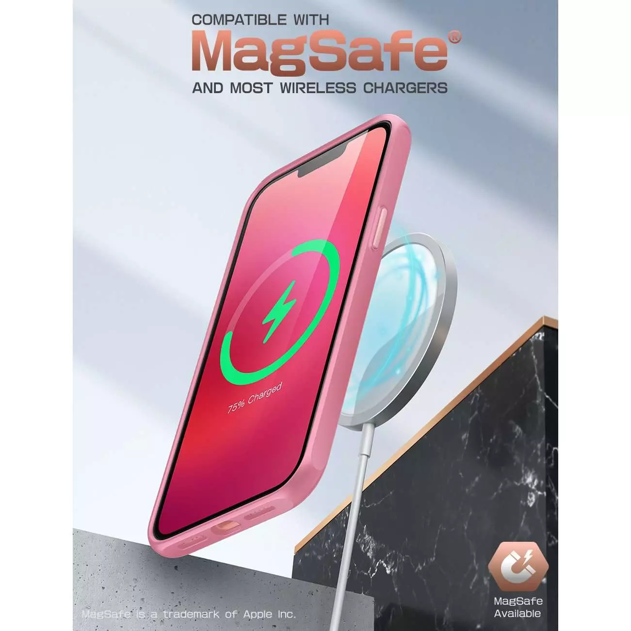 Чехол бампер для iPhone 13 Supcase Unicorn Beetle Style Pink (Розовый) 843439114128