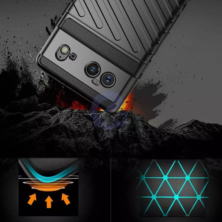 Чехол бампер для Google Pixel 6 Pro Anomaly Thunder Black (Черный)