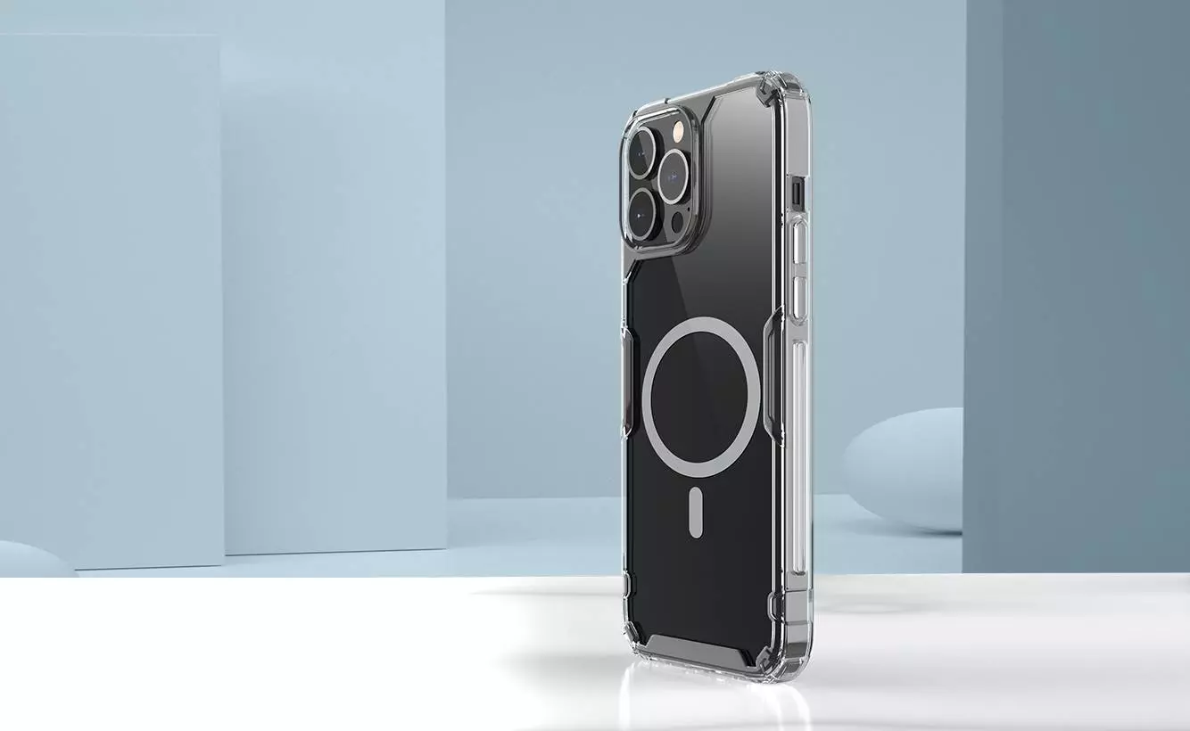 Чехол бампер для iPhone 13 Pro Nillkin TPU Nature Pro Magnetic Blue (Синий)