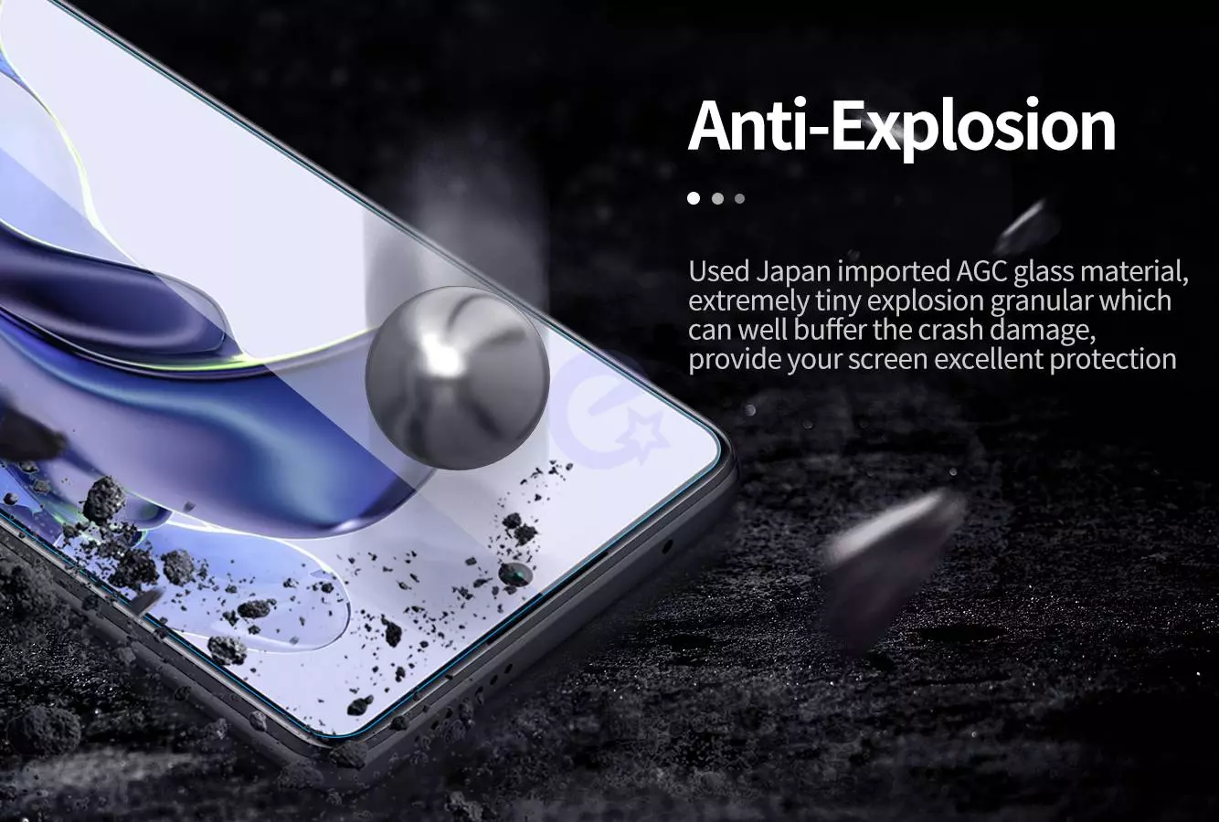 Защитное стекло для Xiaomi 11T / Xiaomi 11T Pro Nillkin H+ Pro Crystal Clear (Прозрачный)