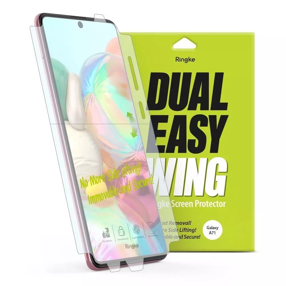 Защитная пленка для смартфона для Samsung Galaxy M51 Ringke Dual Easy Wing Crystal Clear (Прозрачный)