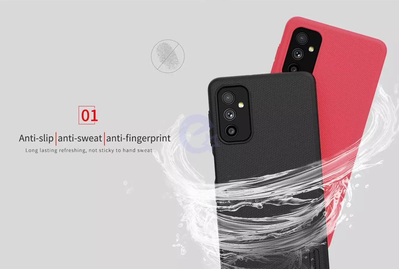 Чехол бампер для Samsung Galaxy M52 Nillkin Super Frosted Shield Black (Черный) 6902048231030