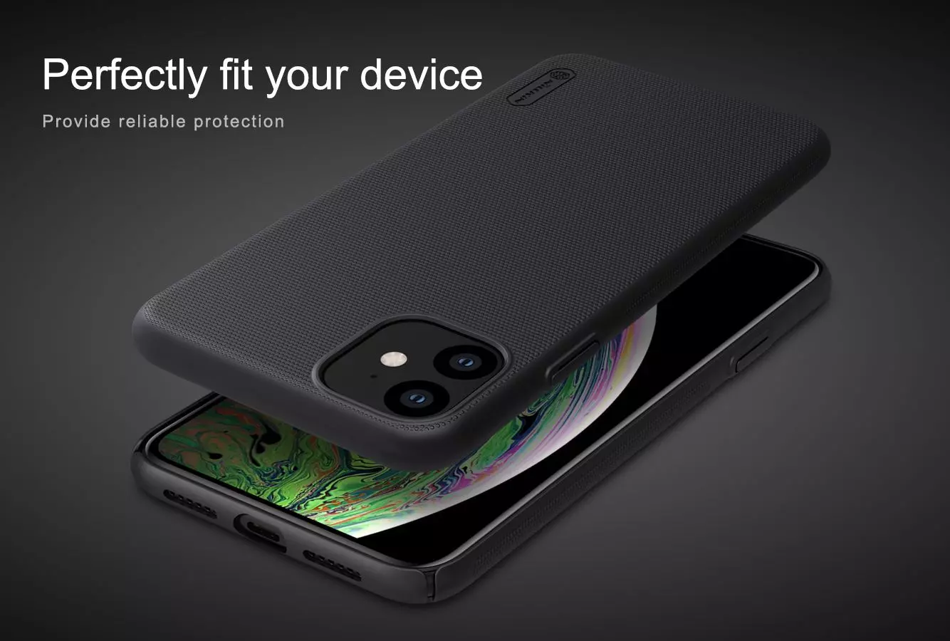 Чехол бампер Nillkin Super Frosted Shield для iPhone 11 Gold (Золотой) 6902048184107