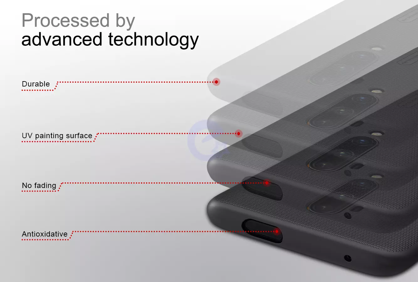 Чехол бампер Nillkin Super Frosted Shield для OnePlus 7T Pro Black (Черный) 6902048187313 Чехол бампер Nillkin Super Frosted Shield для OnePlus 7T Pro Black (Черный) 6902048187313