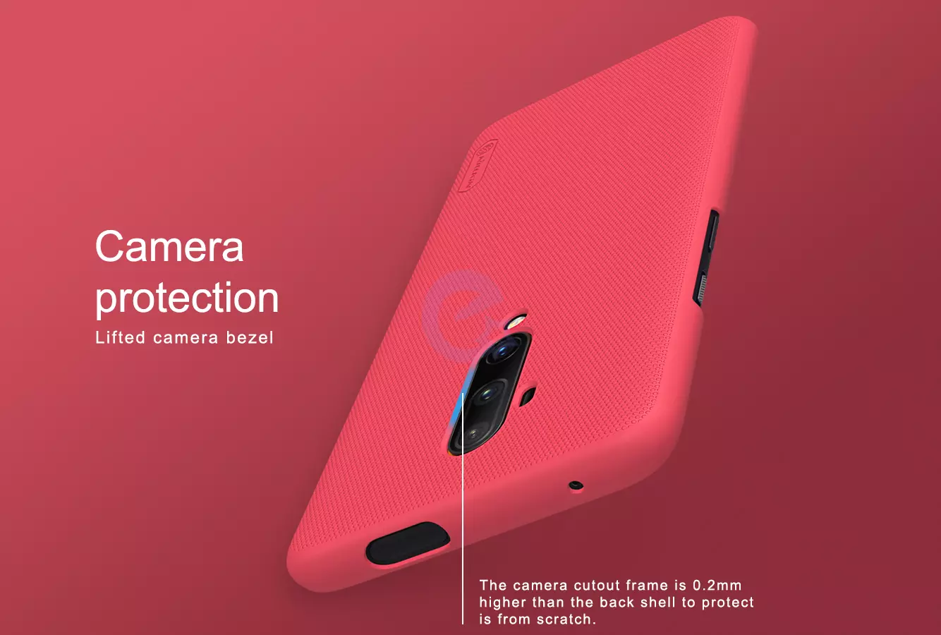 Чехол бампер Nillkin Super Frosted Shield для OnePlus 7T Pro Black (Черный) 6902048187313 Чехол бампер Nillkin Super Frosted Shield для OnePlus 7T Pro Black (Черный) 6902048187313