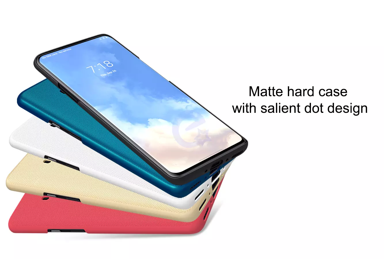 Чехол бампер Nillkin Super Frosted Shield для OnePlus 7T Pro Black (Черный) 6902048187313 Чехол бампер Nillkin Super Frosted Shield для OnePlus 7T Pro Black (Черный) 6902048187313