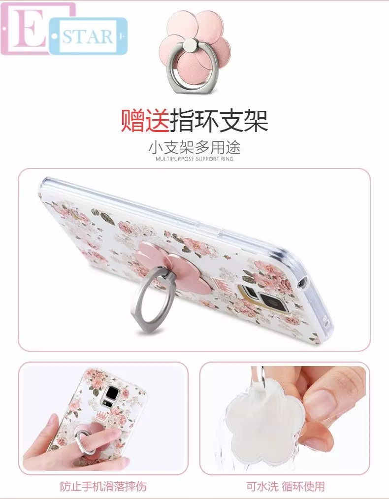 Алюминиевое кольцо-подставка Anomaly Gview Flower для смартфонов и телефонов White (Белый)