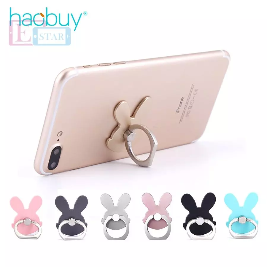 Алюминиевое кольцо-подставка Anomaly Raabbit Ring Holder Stand для смартфонов Rose Gold (Розовое золото)
