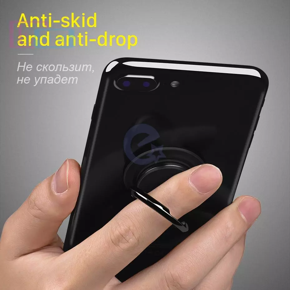 Алюминиевое кольцо-подставка Hoco PH1 Ring Holder Stand для смартфонов Rose Gold (Розовое золото)