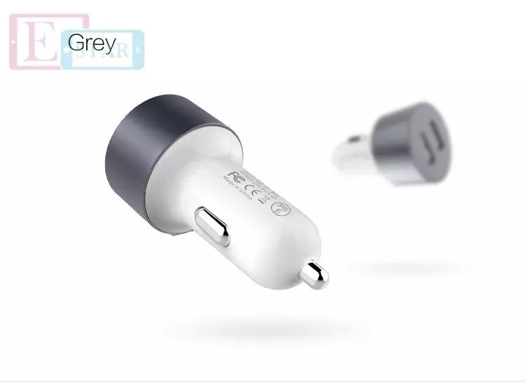 Автомобільна зарядка від прикурювача Nillkin Vigor car charger Dual Port USB Car Charger для Samsung, Apple, Hyawei, Asus, HTC, Meizu Grey (Сірий)
