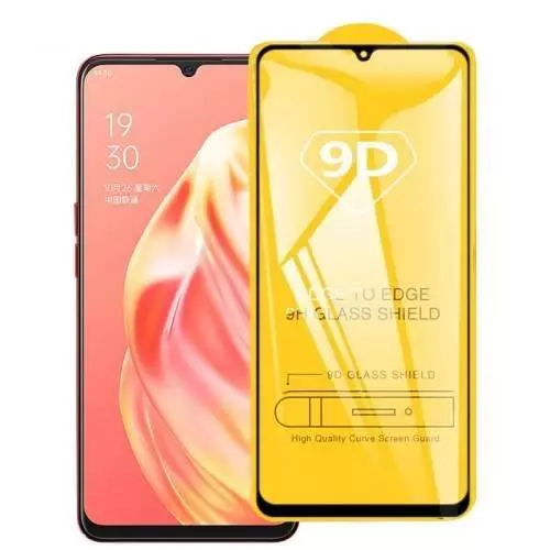 Захисне скло для Oppo A91 / Reno 3 Anomaly 9D Full Glue Tempered Glass Black (Чорний)