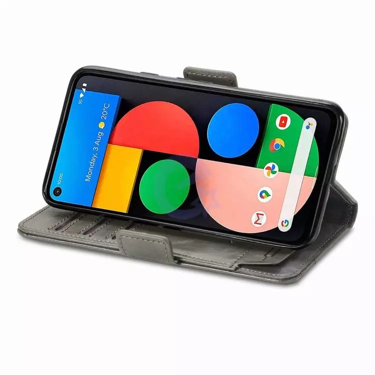 Чохол книжка для Google Pixel 4a 5G Anomaly Business Wallet Grey (Сірий)
