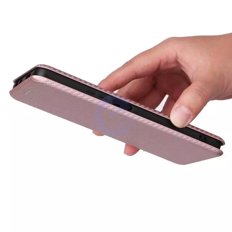 Чехол книжка для Xiaomi Poco M4 Pro Anomaly Carbon Book Brown (Коричневый)