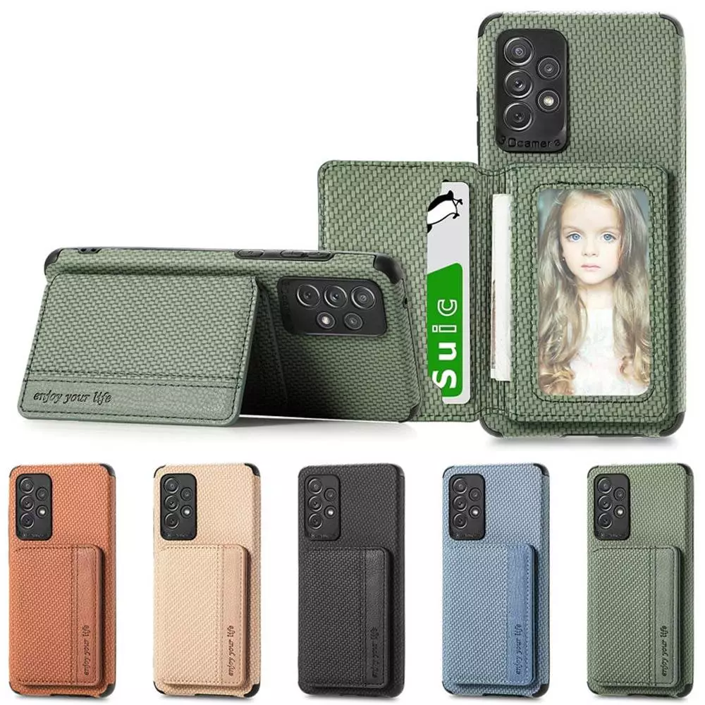 Чехол бампер для Samsung Galaxy A72 Anomaly Card Holder Brown (Коричневый)
