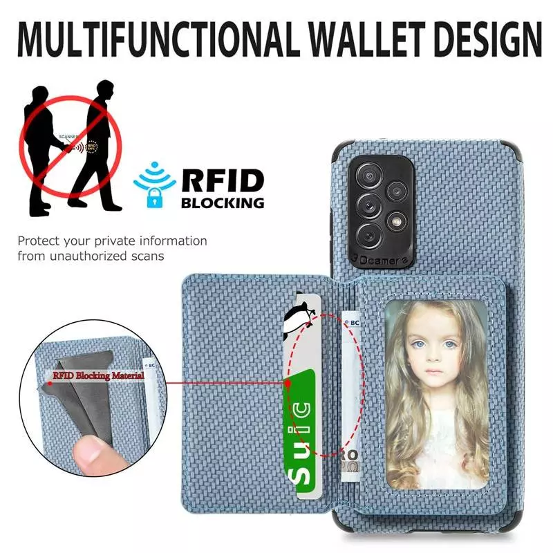 Чехол бампер для Samsung Galaxy A72 Anomaly Card Holder Brown (Коричневый)