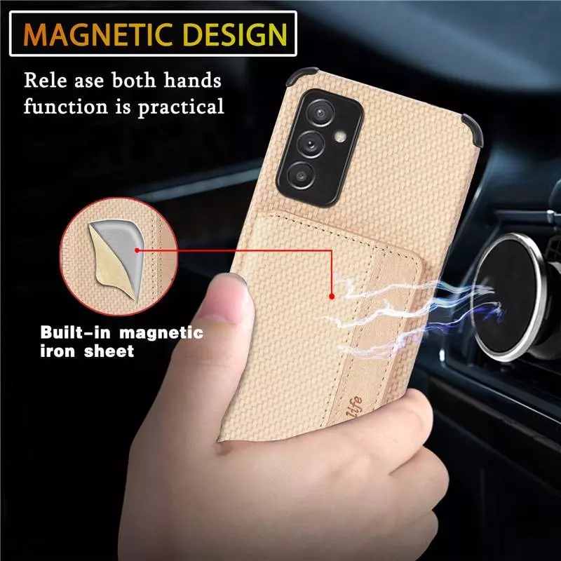 Чохол бампер для Samsung Galaxy M52 Anomaly Card Holder Blue (Синій)