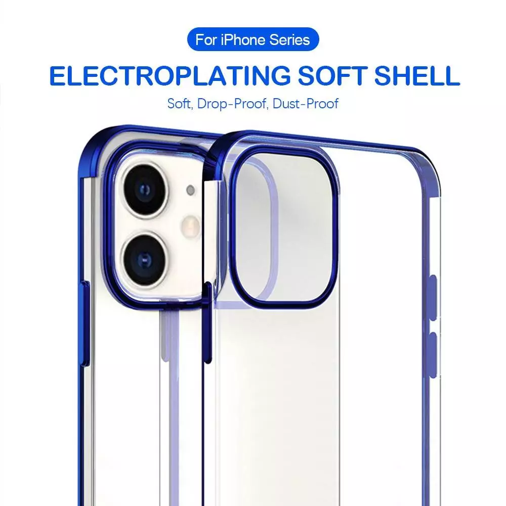 Чохол бампер для iPhone 13 Pro Anomaly Color Plating Blue (Синій)