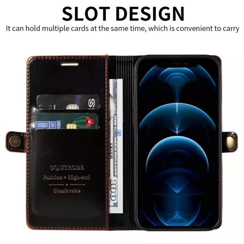 Чехол книжка для Xiaomi Redmi Note 12 Anomaly Elite Leather Black (Черный)