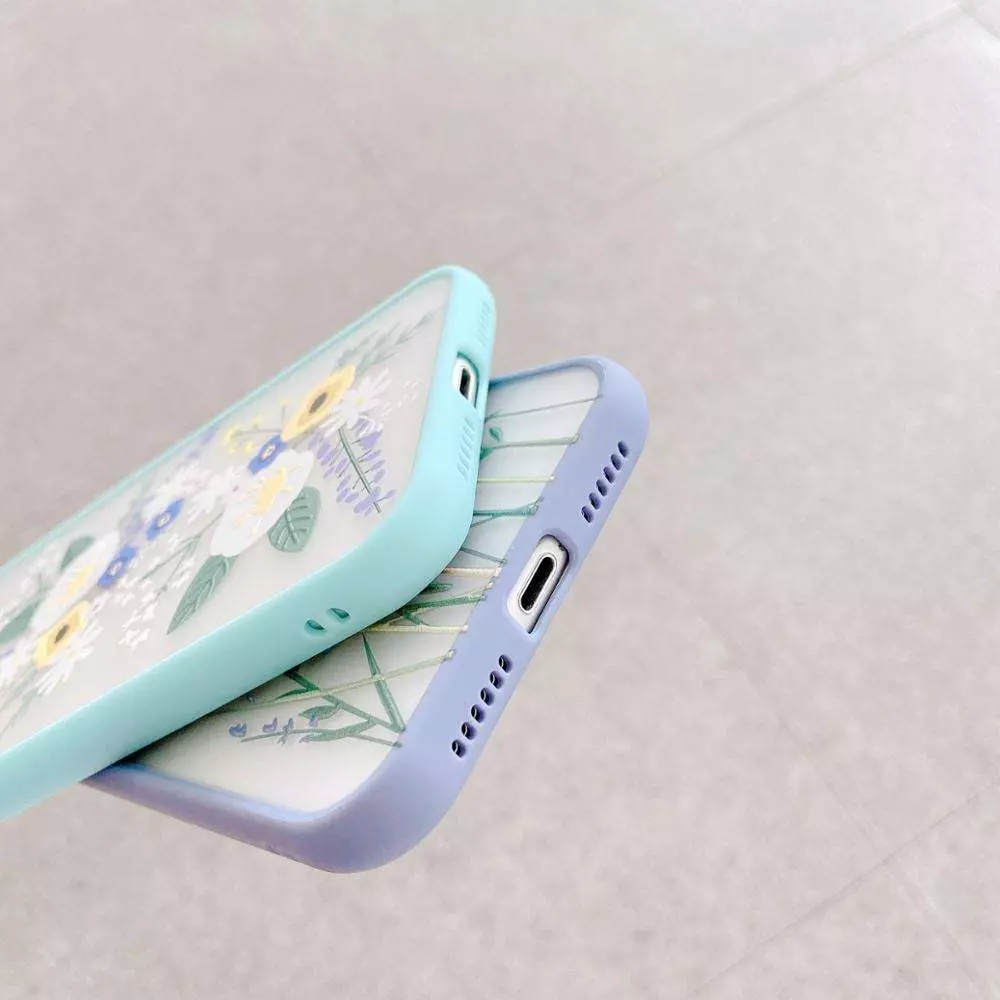 Чохол бампер для iPhone 12 Pro Anomaly Floral Design Light Blue (Світло синій)