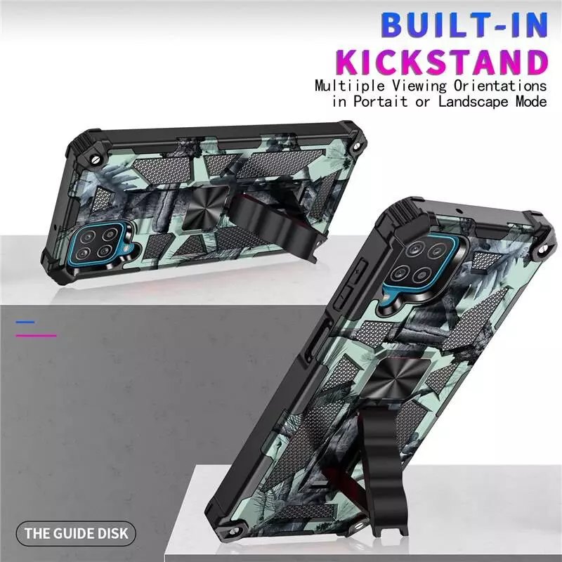 Противоударный чехол бампер для Motorola Moto G Stylus 5G Anomaly Hybrid Armor (встроенная подставка) Army Green (Армейский Зеленый)