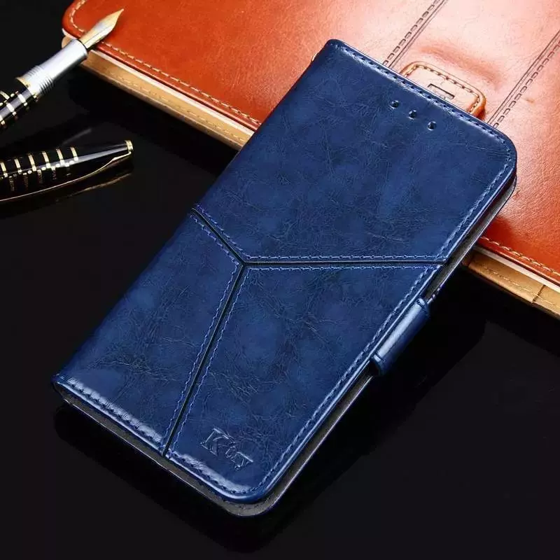 Премиальный чехол книжка для Infinix Hot 11 Play Anomaly K'try Premium Dark Blue (Темно Синий)