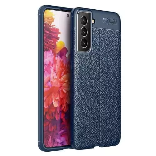 Чохол бампер для Samsung Galaxy S22 Plus Anomaly Leather Fit Blue (Синій)