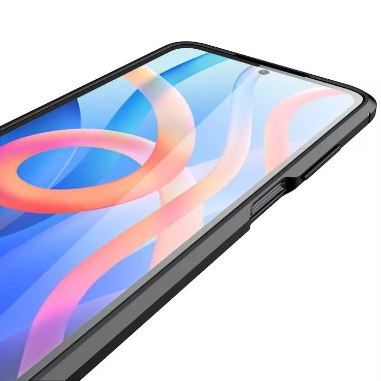 Чехол бампер для Xiaomi Poco M4 Pro Anomaly Leather Fit Black (Черный)