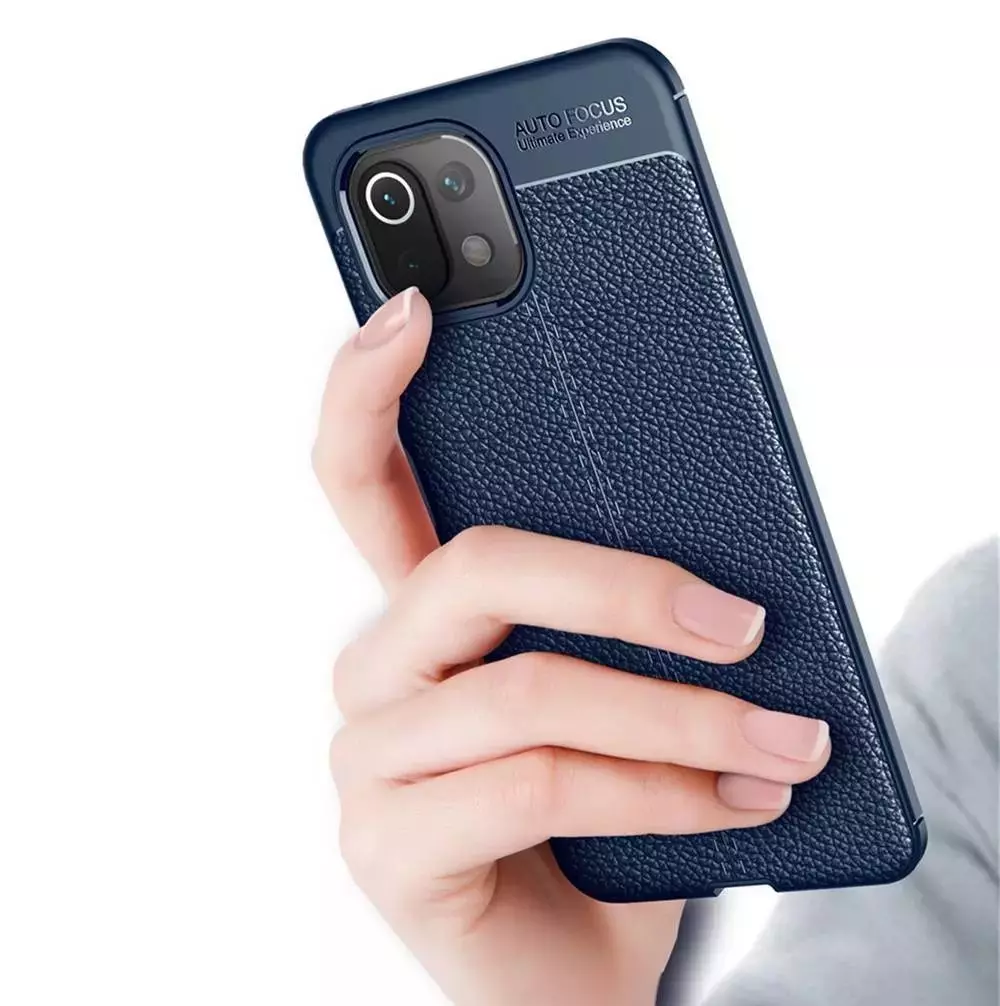 Чехол бампер для Vivo Y02 Anomaly Leather Fit Blue (Синий)