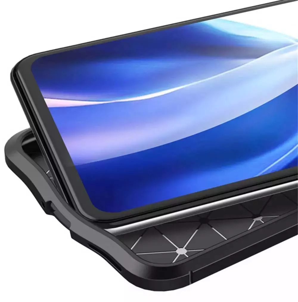 Чехол бампер для Vivo Y02 Anomaly Leather Fit Blue (Синий)