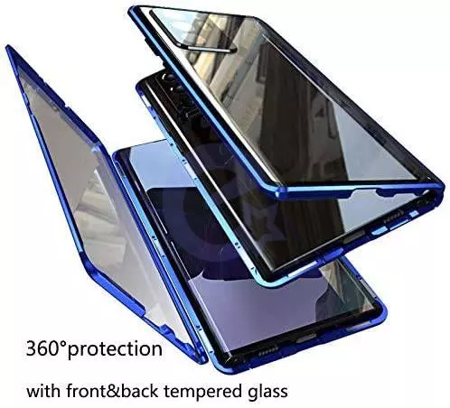 Чохол бампер для Xiaomi Redmi Note 11 Pro Plus 5G Anomaly Magnetic 360 With Glass Blue (Синій)