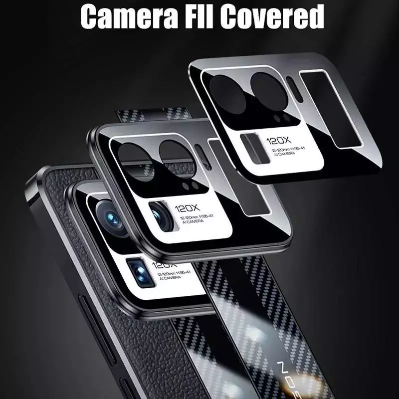 Чохол бампер для Xiaomi Poco F4 GT / Redmi K50 Gaming Anomaly Metal Carbon Leather Red (Червоний)