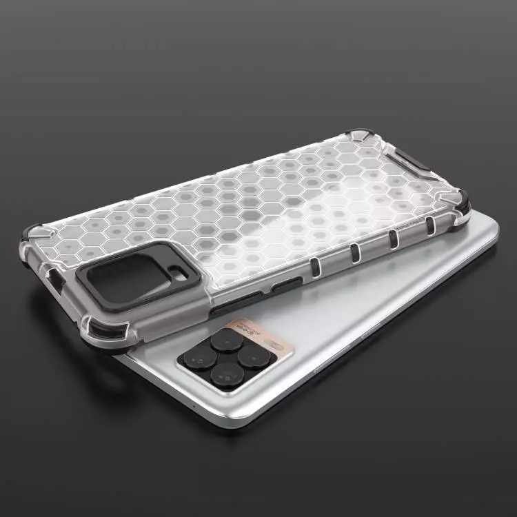 Противоударный чехол бампер для Realme 8 / 8 Pro Anomaly Plasma White (Белый)