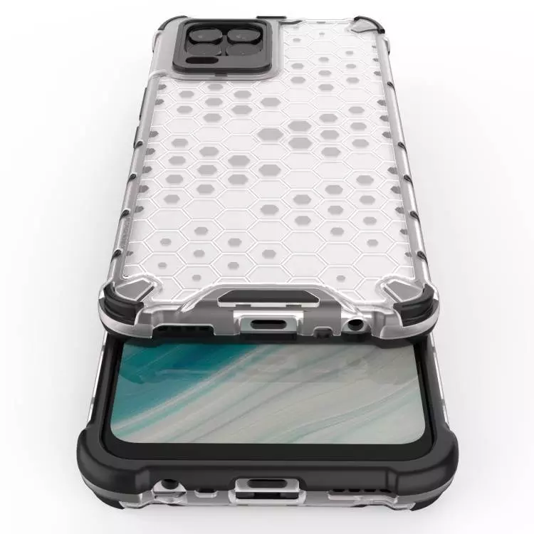 Противоударный чехол бампер для Realme 8 / 8 Pro Anomaly Plasma White (Белый)