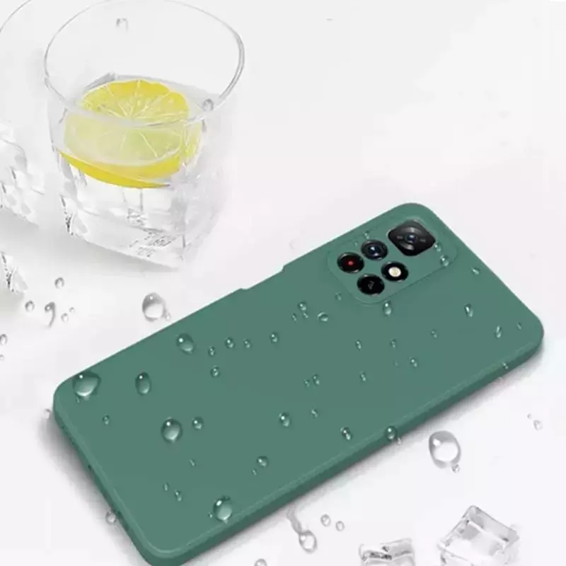 Чехол бампер для Infinix Hot 11S Anomaly Silicone (с микрофиброй) Red (Красный)