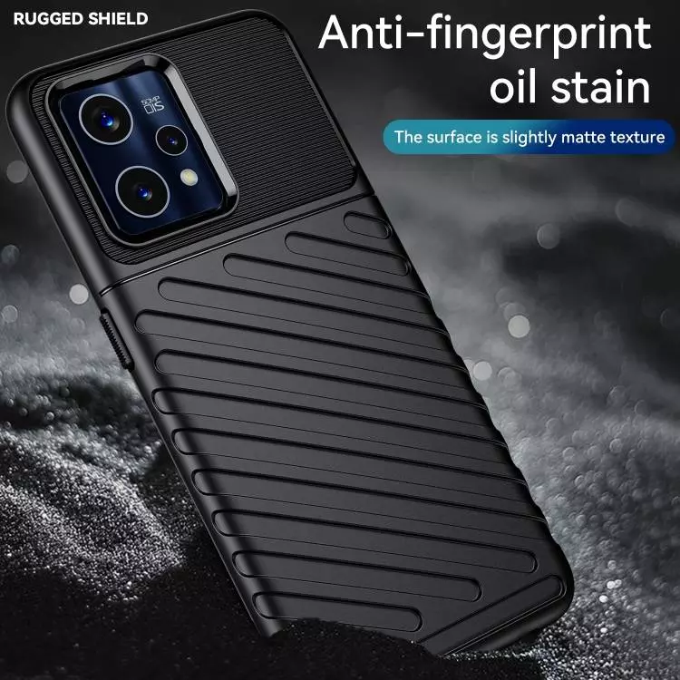 Протиударний чохол бампер для Realme Narzo 50A Anomaly Thunder Black (Чорний)