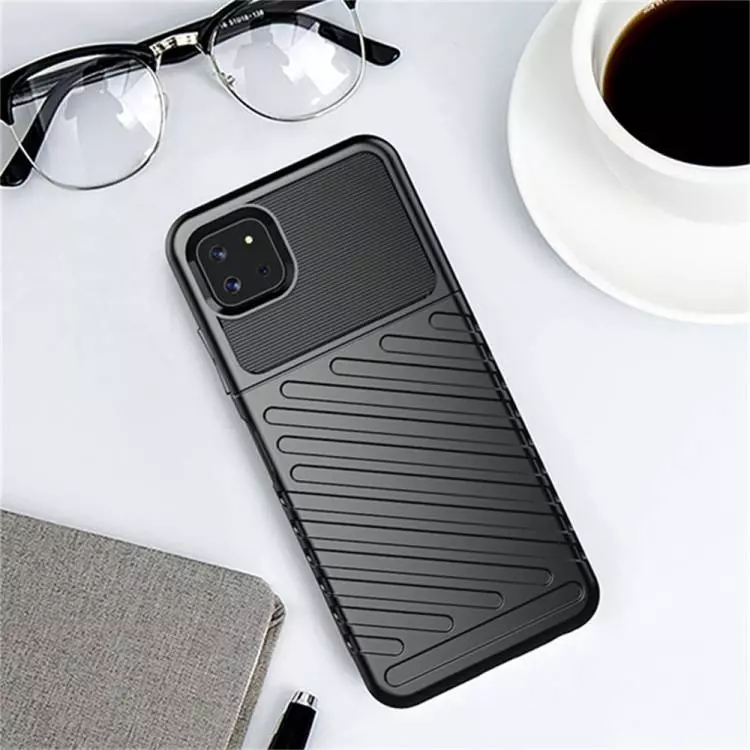 Протиударний чохол бампер для Samsung Galaxy A22 5G Anomaly Thunder Black (Чорний)